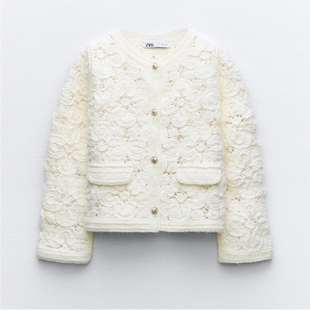 Zara Knit Macram Sweater